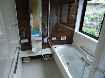 落ち着いた雰囲気のお風呂になって、嬉しいです。ありがとうございました。